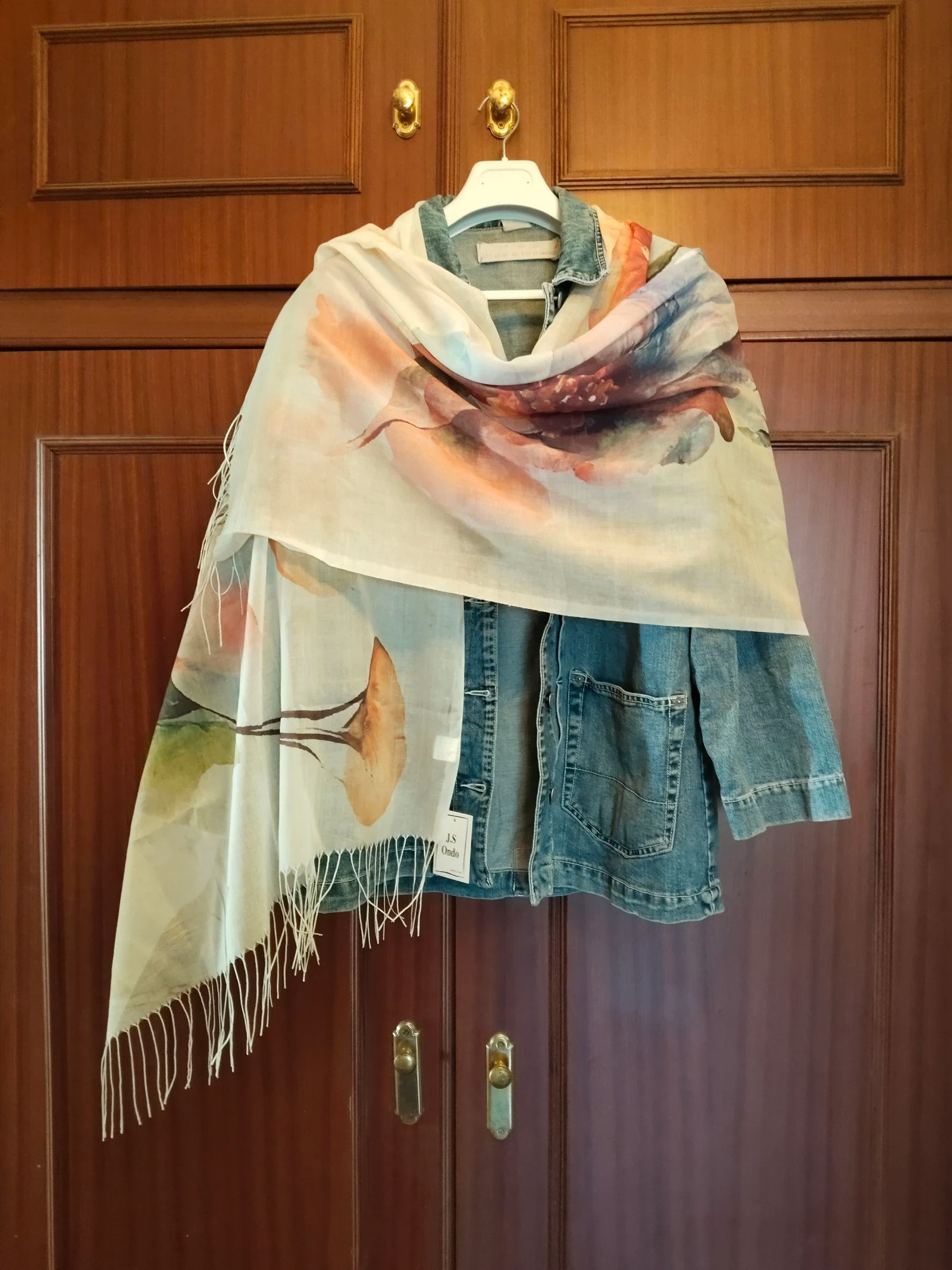 Floral print scarf 🌷 80% cotton – photo 2